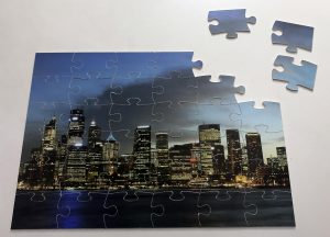 puzzle skyline pieces together